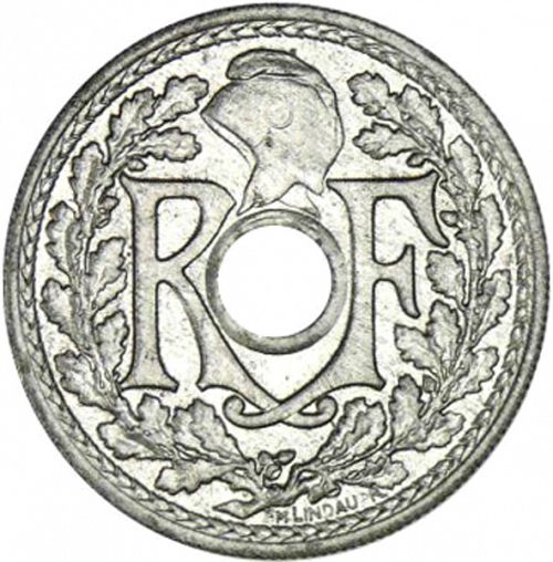 20 Centimes Obverse Image minted in FRANCE in 1945 (1944-1947 - Provisional Government)  - The Coin Database