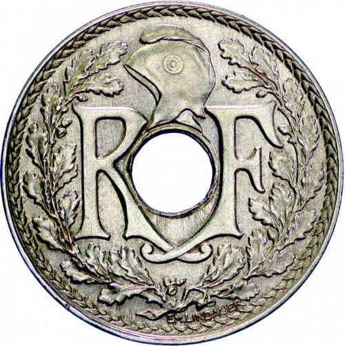 25 Centimes Obverse Image minted in FRANCE in 1916 (1871-1940 - Third Republic)  - The Coin Database