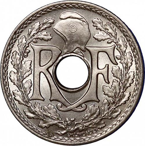 25 Centimes Obverse Image minted in FRANCE in 1917 (1871-1940 - Third Republic)  - The Coin Database