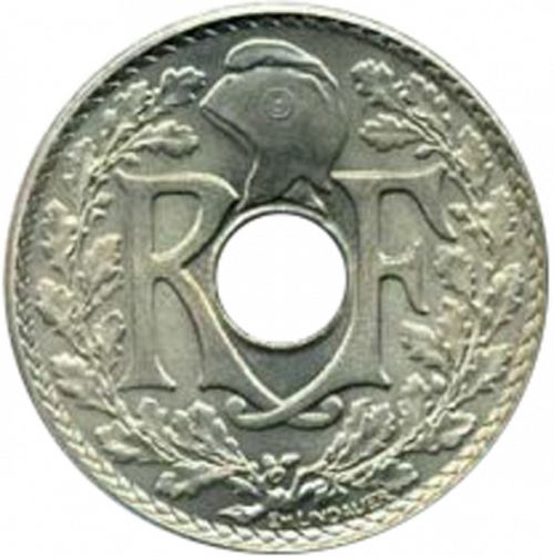 25 Centimes Obverse Image minted in FRANCE in 1932 (1871-1940 - Third Republic)  - The Coin Database