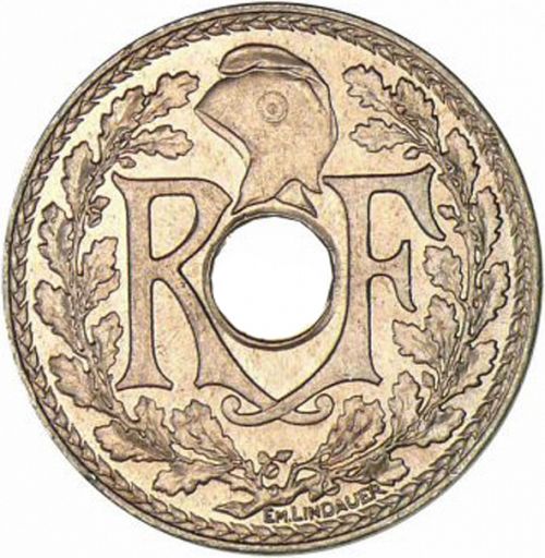 25 Centimes Obverse Image minted in FRANCE in 1940 (1871-1940 - Third Republic)  - The Coin Database