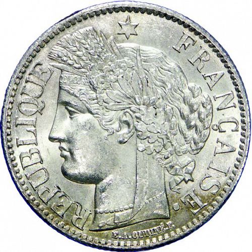 2 Francs Obverse Image minted in FRANCE in 1870K (1871-1940 - Third Republic)  - The Coin Database