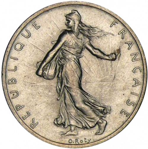 2 Francs Obverse Image minted in FRANCE in 1898 (1871-1940 - Third Republic)  - The Coin Database