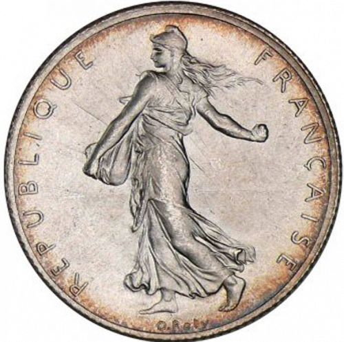 2 Francs Obverse Image minted in FRANCE in 1913 (1871-1940 - Third Republic)  - The Coin Database