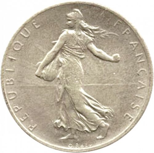 2 Francs Obverse Image minted in FRANCE in 1920 (1871-1940 - Third Republic)  - The Coin Database