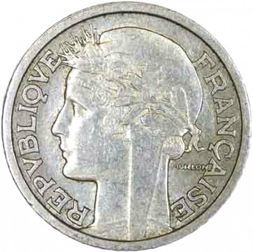 2 Francs Obverse Image minted in FRANCE in 1950B (1947-1958 - Fourth Republic)  - The Coin Database