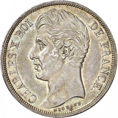 2 Francs Obverse Image minted in FRANCE in 1830A (1824-1830 - Charles X)  - The Coin Database