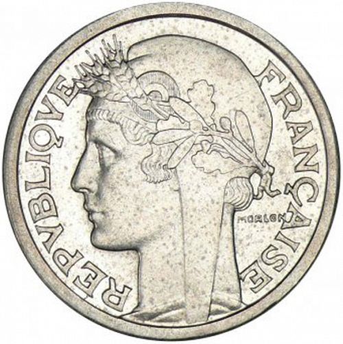 2 Francs Obverse Image minted in FRANCE in 1946B (1944-1947 - Provisional Government)  - The Coin Database