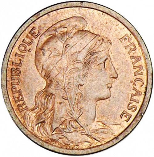 2 Centimes Obverse Image minted in FRANCE in 1898 (1871-1940 - Third Republic)  - The Coin Database