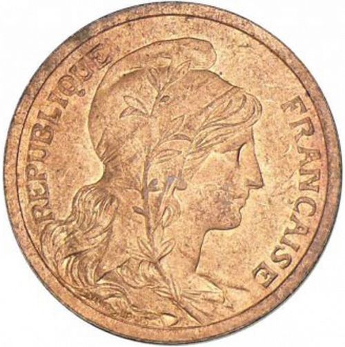2 Centimes Obverse Image minted in FRANCE in 1899 (1871-1940 - Third Republic)  - The Coin Database