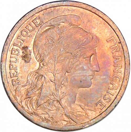 2 Centimes Obverse Image minted in FRANCE in 1909 (1871-1940 - Third Republic)  - The Coin Database
