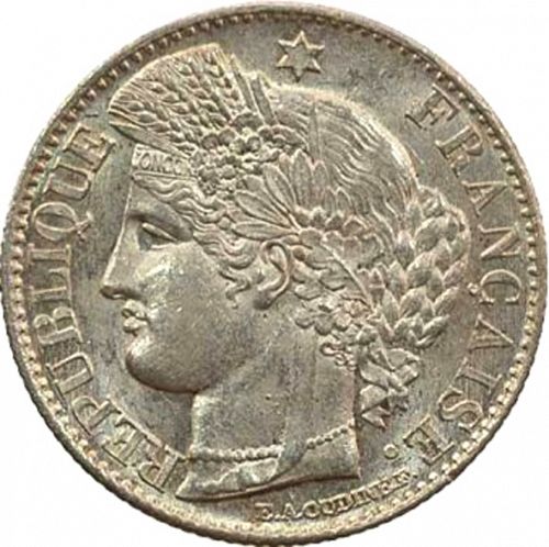 50 Centimes Obverse Image minted in FRANCE in 1850A (1848-1852 - Second Republic)  - The Coin Database