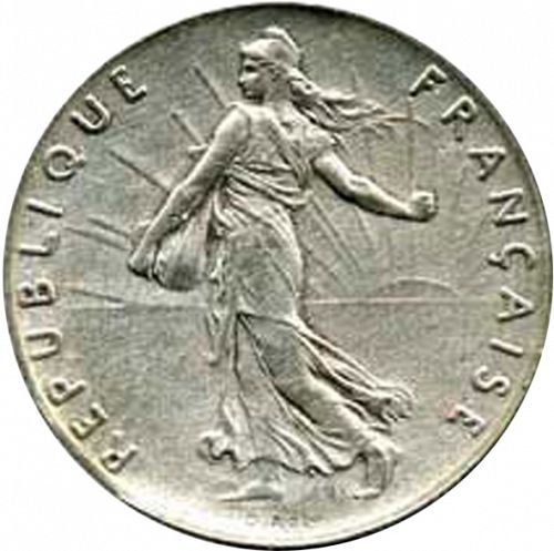 50 Centimes Obverse Image minted in FRANCE in 1897 (1871-1940 - Third Republic)  - The Coin Database