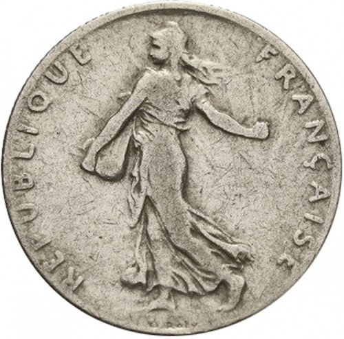 50 Centimes Obverse Image minted in FRANCE in 1911 (1871-1940 - Third Republic)  - The Coin Database