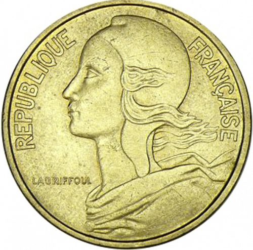 50 Centimes Obverse Image minted in FRANCE in 1962 (1959-2001 - Fifth Republic)  - The Coin Database