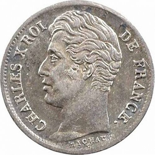 half Franc Obverse Image minted in FRANCE in 1830A (1824-1830 - Charles X)  - The Coin Database