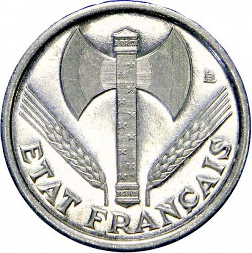 50 Centimes Obverse Image minted in FRANCE in 1942 (1940-1944 - Vichy State)  - The Coin Database