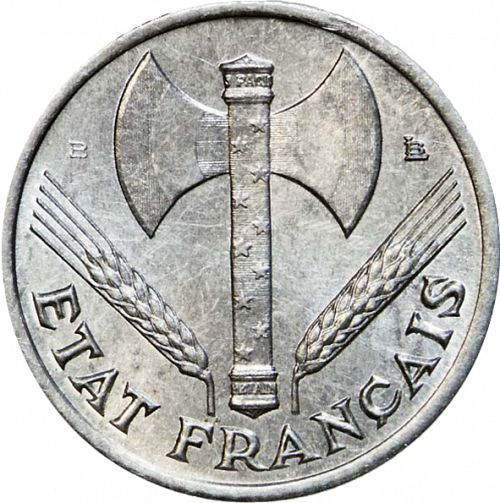 50 Centimes Obverse Image minted in FRANCE in 1943 (1940-1944 - Vichy State)  - The Coin Database
