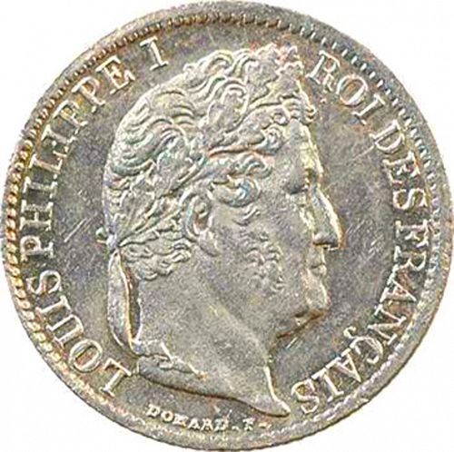 half Franc Obverse Image minted in FRANCE in 1832A (1830-1848 - Louis Philippe I)  - The Coin Database