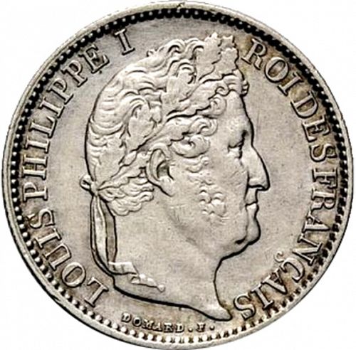 50 Centimes Obverse Image minted in FRANCE in 1847A (1830-1848 - Louis Philippe I)  - The Coin Database