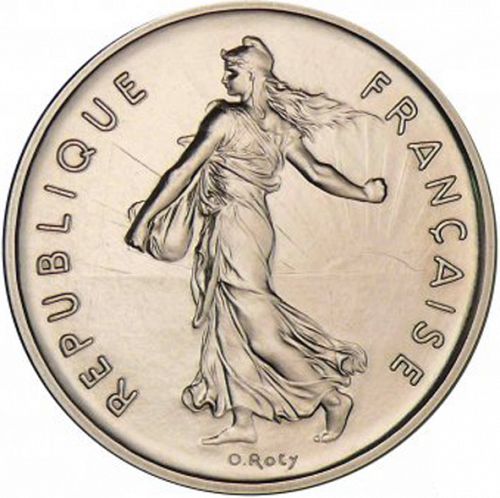 5 Francs Obverse Image minted in FRANCE in 1978 (1959-2001 - Fifth Republic)  - The Coin Database