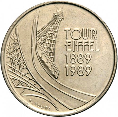 5 Francs Obverse Image minted in FRANCE in 1989 (1959-2001 - Fifth Republic)  - The Coin Database