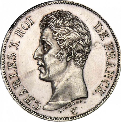 5 Francs Obverse Image minted in FRANCE in 1826A (1824-1830 - Charles X)  - The Coin Database