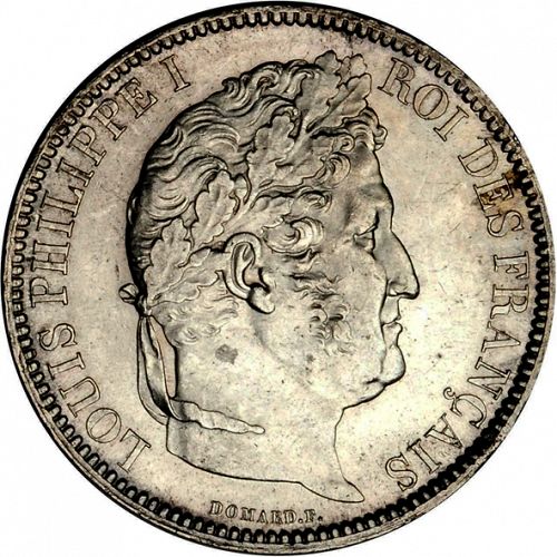 5 Francs Obverse Image minted in FRANCE in 1831BB (1830-1848 - Louis Philippe I)  - The Coin Database