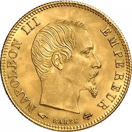 5 Francs Obverse Image minted in FRANCE in 1859A (1852-1870 - Napoléon III)  - The Coin Database