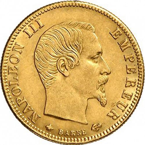5 Francs Obverse Image minted in FRANCE in 1859BB (1852-1870 - Napoléon III)  - The Coin Database