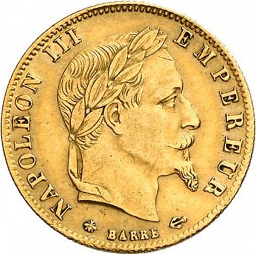 5 Francs Obverse Image minted in FRANCE in 1862A (1852-1870 - Napoléon III)  - The Coin Database