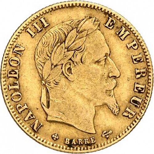 5 Francs Obverse Image minted in FRANCE in 1862BB (1852-1870 - Napoléon III)  - The Coin Database