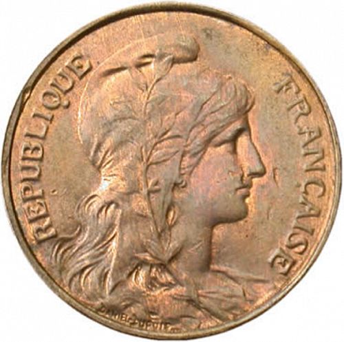 5 Centimes Obverse Image minted in FRANCE in 1916 (1871-1940 - Third Republic)  - The Coin Database