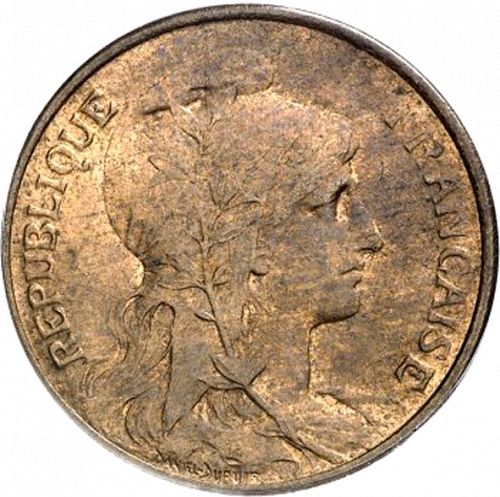 5 Centimes Obverse Image minted in FRANCE in 1921 (1871-1940 - Third Republic)  - The Coin Database