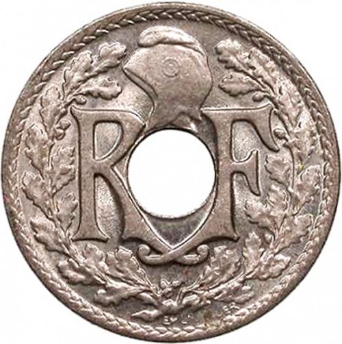 5 Centimes Obverse Image minted in FRANCE in 1921 (1871-1940 - Third Republic)  - The Coin Database
