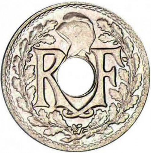 5 Centimes Obverse Image minted in FRANCE in 1922 (1871-1940 - Third Republic)  - The Coin Database
