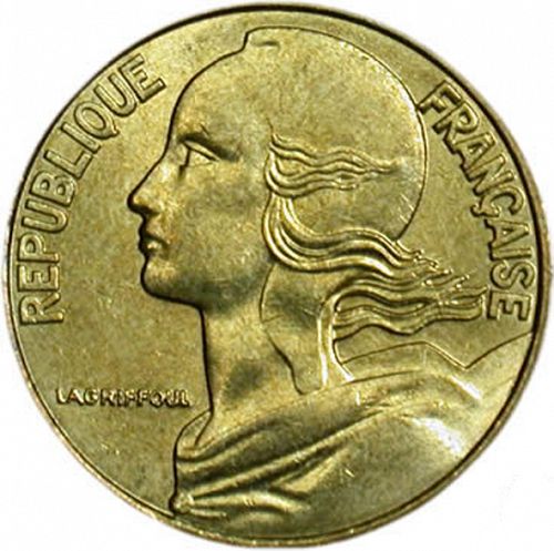 5 Centimes Obverse Image minted in FRANCE in 1994 (1959-2001 - Fifth Republic)  - The Coin Database