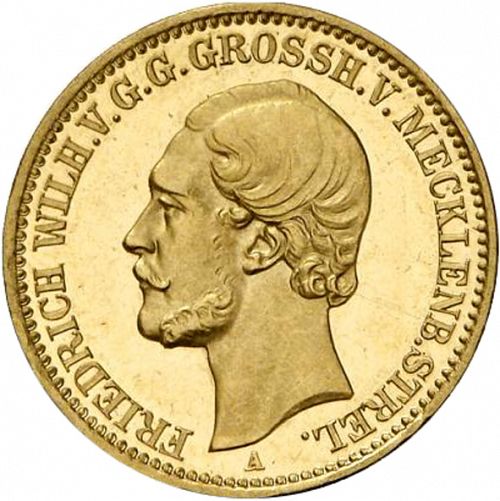 10 Mark Obverse Image minted in GERMANY in 1873A (1871-18 - Empire MECKLENBURG-STRELITZ)  - The Coin Database