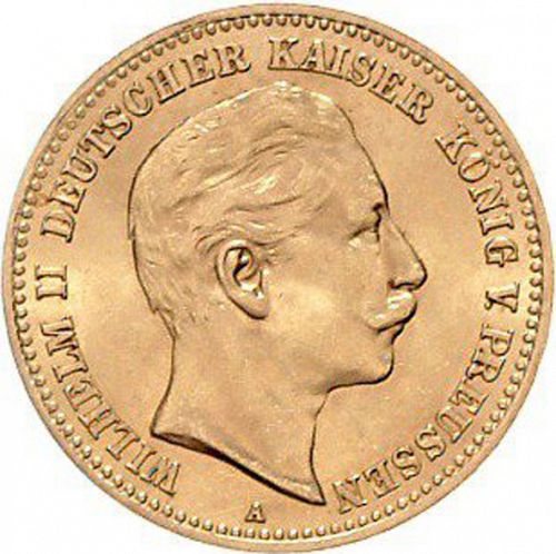 10 Mark Obverse Image minted in GERMANY in 1893A (1871-18 - Empire PRUSSIA)  - The Coin Database