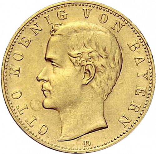 10 Mark Obverse Image minted in GERMANY in 1893D (1871-18 - Empire BAVARIA)  - The Coin Database
