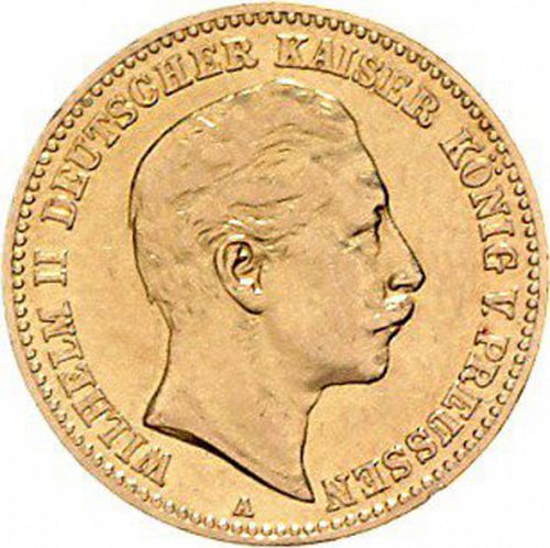 10 Mark Obverse Image minted in GERMANY in 1898A (1871-18 - Empire PRUSSIA)  - The Coin Database