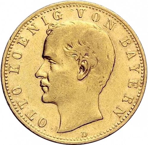 10 Mark Obverse Image minted in GERMANY in 1900G (1871-18 - Empire BADEN)  - The Coin Database