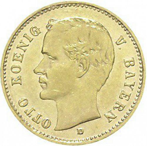 10 Mark Obverse Image minted in GERMANY in 1904D (1871-18 - Empire BAVARIA)  - The Coin Database