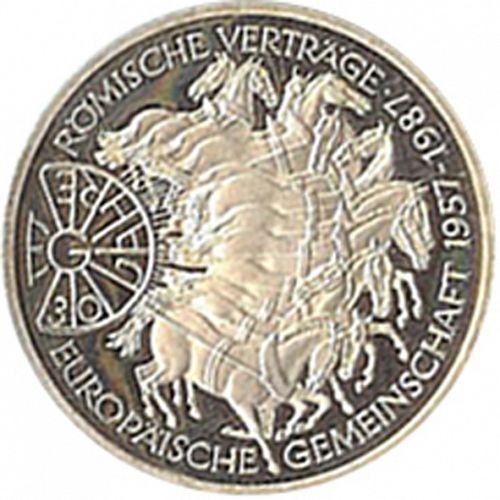 10 Mark Reverse Image minted in GERMANY in 1987G (1949-01 - Federal Republic - Commemorative)  - The Coin Database