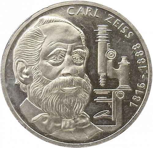 10 Mark Reverse Image minted in GERMANY in 1988F (1949-01 - Federal Republic - Commemorative)  - The Coin Database
