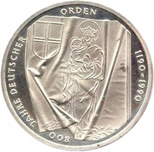 10 Mark Reverse Image minted in GERMANY in 1990J (1949-01 - Federal Republic - Commemorative)  - The Coin Database