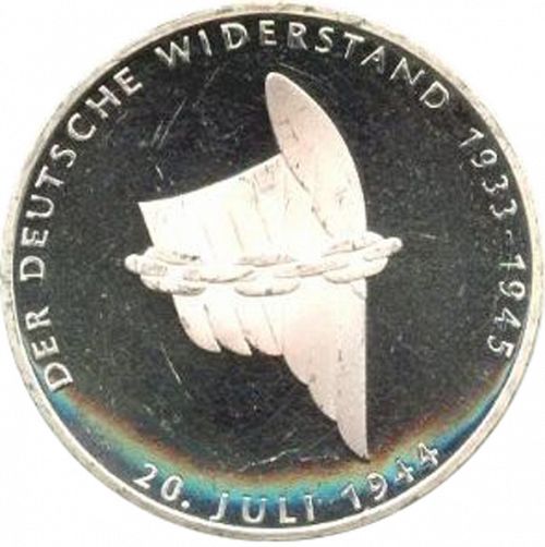 10 Mark Reverse Image minted in GERMANY in 1994A (1949-01 - Federal Republic - Commemorative)  - The Coin Database