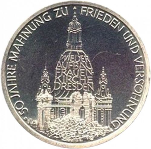 10 Mark Reverse Image minted in GERMANY in 1995J (1949-01 - Federal Republic - Commemorative)  - The Coin Database