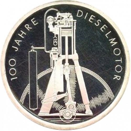 10 Mark Reverse Image minted in GERMANY in 1997A (1949-01 - Federal Republic - Commemorative)  - The Coin Database