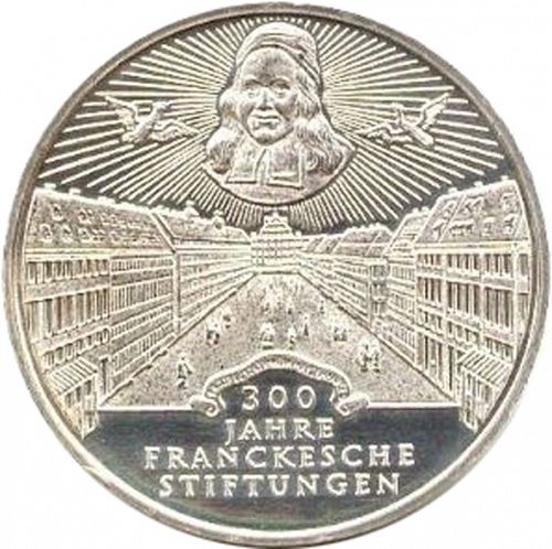 10 Mark Reverse Image minted in GERMANY in 1998A (1949-01 - Federal Republic - Commemorative)  - The Coin Database